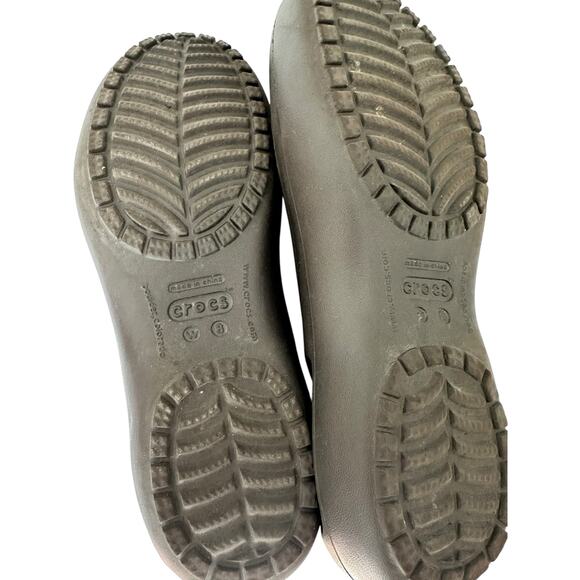 Crocs Ballet Flats Women’s 8 Shoes Comfort Dark Brown Black - Picture 4 of 5